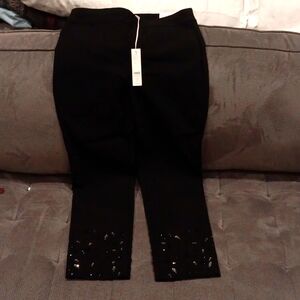 CHICOS, Black, So Slimming Brigitte Slim Leg Pants, size OR, NWT